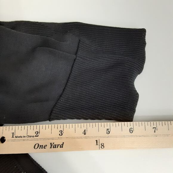 Peruvian Connection Pima Cotton Black Stretch Knit Sweater Midi Dress Womens M - Picture 12 of 14